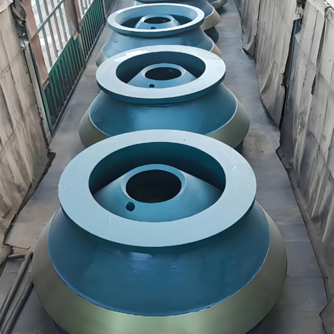 高Mn-Cr-Cr-Chly Cast Wear零件：用于圆锥破碎机的碗衬里和地幔衬里 