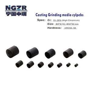  高磨损抗性研磨球 - 高铬钢球和cylpebs 水泥行业球磨机 
